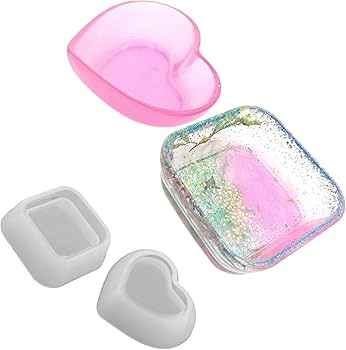 Amazon.co.jp: シリコンモールド 小物入れ レジン型 皿 ハート Amazon.co.jp: シリコンモールド 小物入れ レジン型 皿 ハート